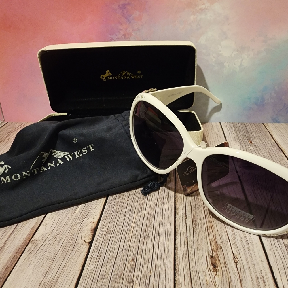 2 For $30 Montana West White Sunglasses